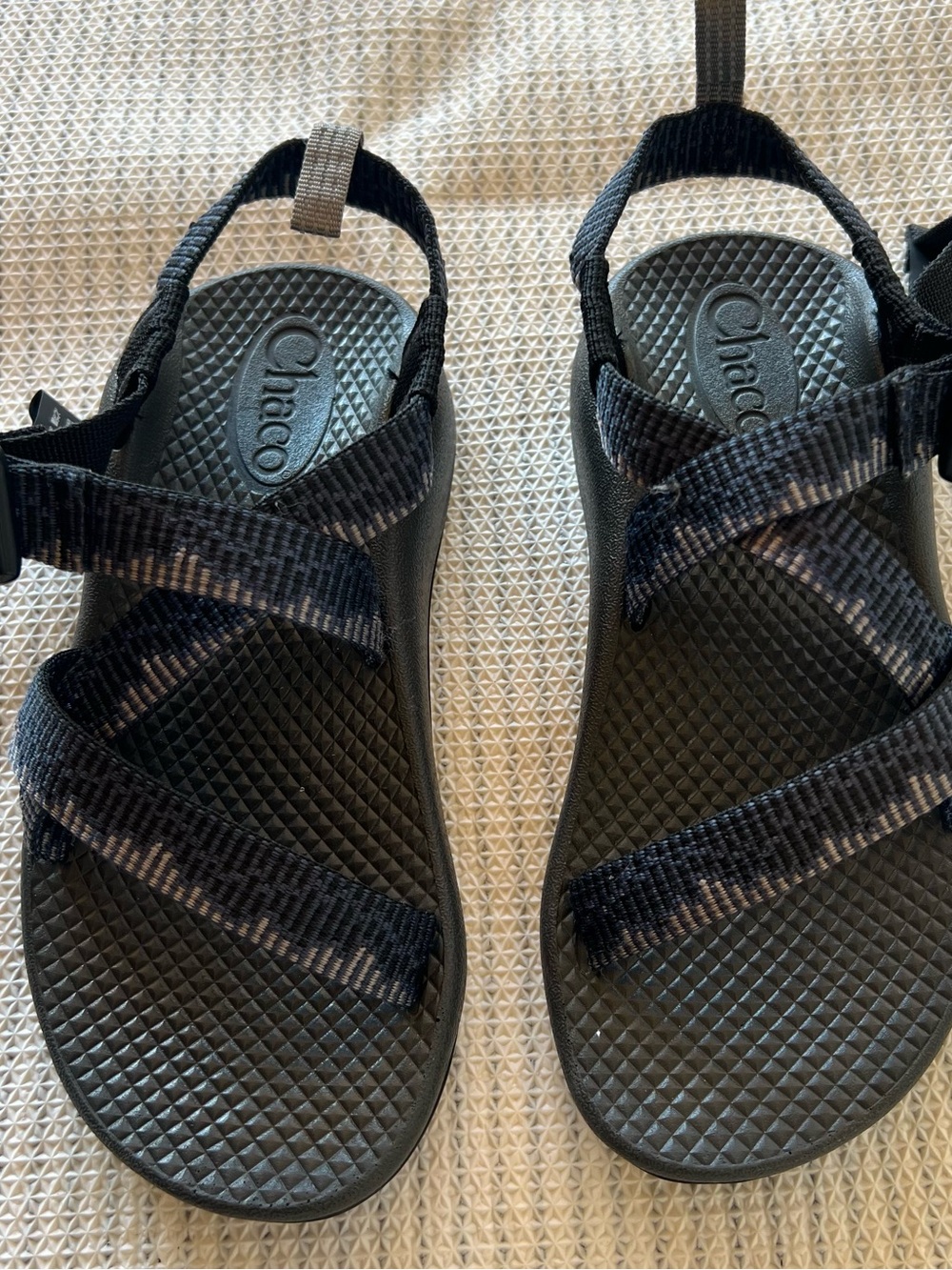 Chaco Kids Black and Gray Webbing Sport Sandals